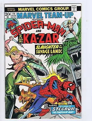 Buy Marvel Team-Up #19 Marvel 1974 Spider-Man And Ka-Zar ! • 16.09£