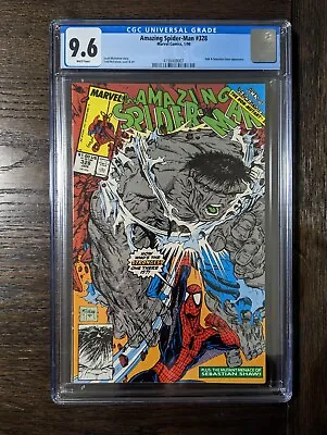 Buy Amazing Spider-man #328, CGC 9.6, McFarlane Iconic Cover, Marvel 1990 • 67.96£