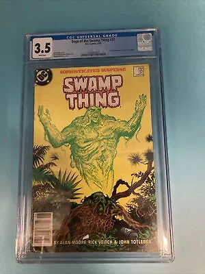 Buy DC Comics Saga Of The Swamp Thing 37 CGC Graded 3.5 • 237.90£
