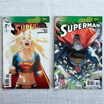 Buy DC Comics New Krypton Comic Book Lot Of 2 Superman #683 & Supergirl #36 Feb 2009 • 5.20£