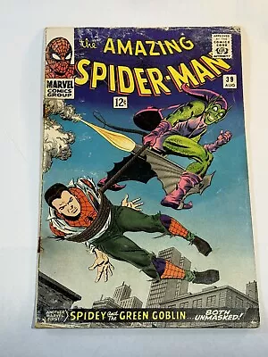 Buy Amazing Spiderman #39 John Romita Sr. Green Goblin 1966 Marvel Comics • 89.08£
