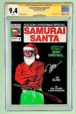 Buy Solson Christmas Special #1 (CGC 9.4) 1986, Signed By Jim Lee, 1st Published Art • 497.91£