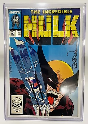 Buy Incredible Hulk #340 Wolverine Appearance McFarlane Cover - Signed By Bob Wiacek • 159.04£