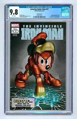 Buy Amazing Spider-Man #27 CGC 9.8 (2023) - Variant Edition - Disney 100 - Iron Man • 50.40£