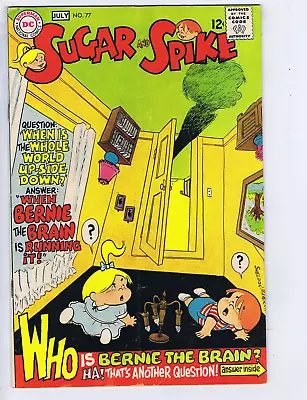Buy Sugar And Spike #77 DC 1968 In '' When The Brain Takes On The Word ! '' • 19.92£