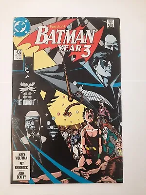 Buy Batman #436 DC Comics Wolfman Broderick 1st Tim Drake Year 3 • 55£