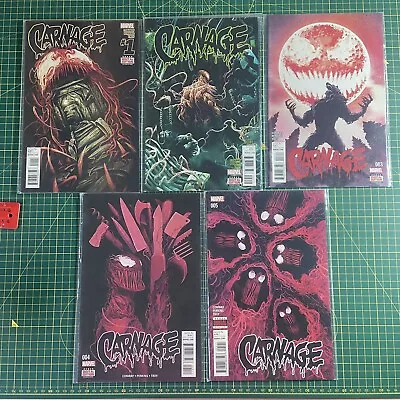 Buy CARNAGE (5) Issue Run #1 2 3 4 5 Conway 1st Print Set Lot Brock Toxin Symbiote • 0.99£