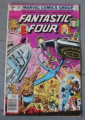 Buy Fantastic Four #205 1st Full App Nova Corps / Watcher App - 35 Cents Marvel 1979 • 15.75£