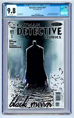 Buy Detective Comics #871 CGC 9.8 (2011) - Backup Story By Scott Snyder - Batman • 64.01£