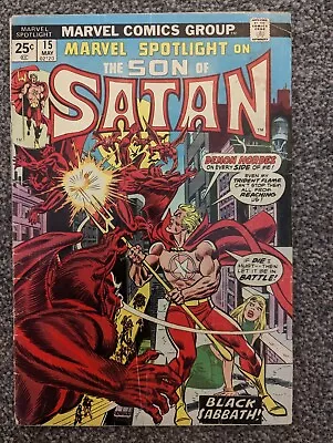 Buy Marvel Spotlight 15 Son Of Satan. Marvel 1974. Rare In UK. Combined Postage • 3.98£