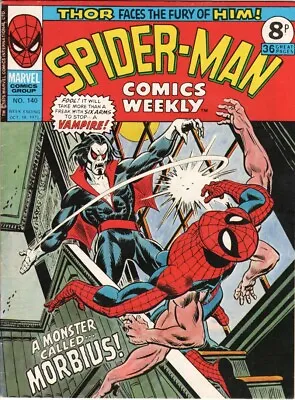 Buy AMAZING SPIDER-MAN #101 UK Reprint 1st App. MORBIUS Spider-Man Comics Weekly 140 • 24.10£
