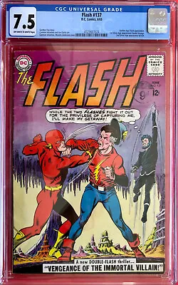 Buy Flash #137 (1963) CGC 7.5 Golden Age Flash & 1st SA Vandal Savage Appearance • 425£