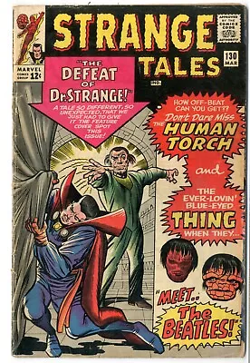 Buy Strange Tales   # 130   VERY GOOD   March 1965   The Beatles Cameo • 31.62£