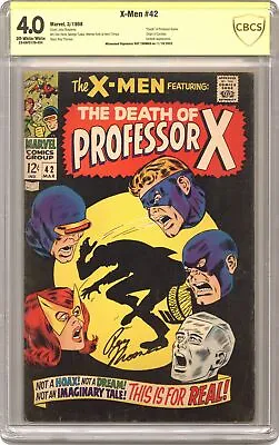 Buy Uncanny X-Men #42 CBCS 4.0 SS Roy Thomas 1968 23-0AF5128-050 • 130.10£