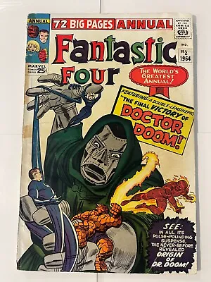 Buy Fantastic Four ANNUAL # 2 VG Marvel Comic Book Silver Age Thing Dr. Doom 7 LD2 • 239.85£