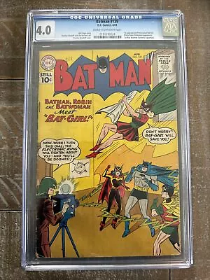 Buy Batman #139 (1961) Batwoman Appearance 1st Original Bat-Girl Betty Kane CGC 4.0 • 799.51£