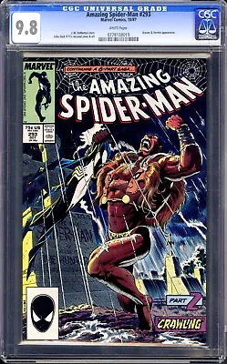 Buy Amazing Spider-Man 293 CGC 9.8 White Pages Great Centering! • 256.22£
