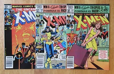 Buy Lot Of 3 Newsstand UNCANNY X-MEN: #151, 153, 159 (VF+) *Super Bright & Glossy!* • 18.09£