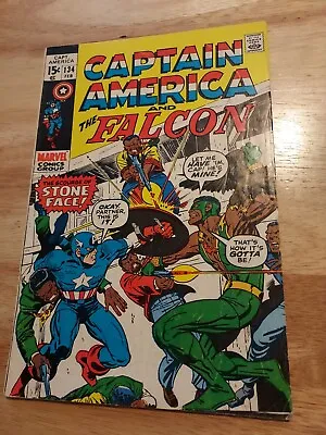 Buy Captain America #134 And The Falcon  (1971) 5.0 VG/FN  -1st App.Sarah Wilson • 15.82£