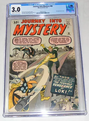 Buy Journey Into Mystery #88 CGC 3.0 THOR 2nd App Loki - Off White To White Pages • 320.24£