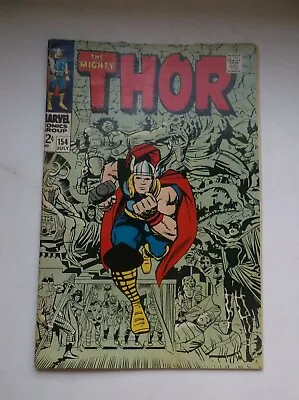 Buy Marvel: The Mighty Thor #154, 1st App. Of Mangog, Feat. Hela/loki, 1968, Fn+!!! • 39.97£