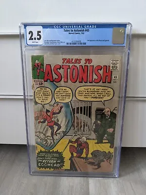 Buy 🔥🔥Tales To Astonish #45 CGC  2.5 White Pages Ant Man  2nd Wasp Egghead 1963 • 78.24£
