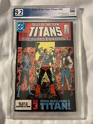 Buy Tales Of The Teen Titans #44, PGX 9.2, Origin Deathstroke, 1st App. Jericho • 98.83£