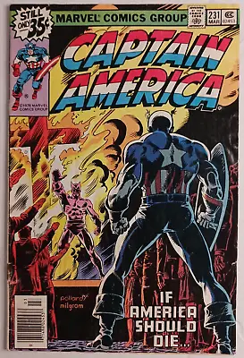 Buy Captain America #231 ~ Marvel 1979 ~ NEWSSTAND EDITION ~ If America Should Die.. • 3.19£