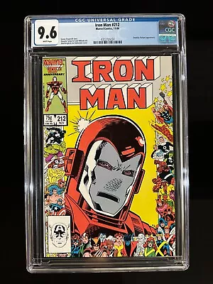Buy Iron Man #212 CGC 9.6 (1986) - Dominic Fortune App - Marvel 25th Anniversary • 63.43£
