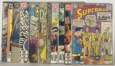 Buy (11) Lot Of DC Comic Books 1962-1988 Superman Doom Patrol JLI/JLA Teen Titan • 20.27£