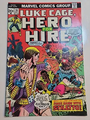 Buy Hero For Hire #16:  Shake Hands With Stiletto! Marvel Comics 1973 VG/FN • 6.30£