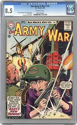 Buy Our Army At War #142 CGC 8.5 1964 0941434004 • 217.42£