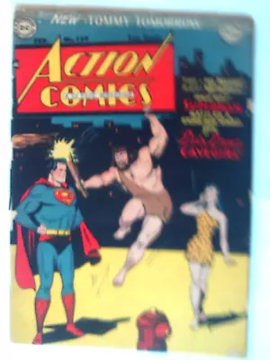 Buy Books, Comics & Magazines, Action Comics 129, Feb 1949. GD - • 95£