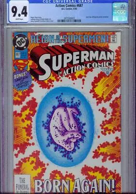 Buy Action Comics #687 Cgc 9.4, 1993, Superman, New Case • 39.18£