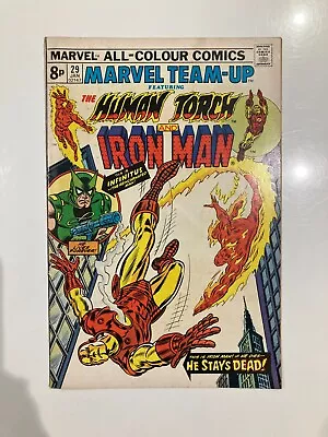 Buy Marvel Team-Up 29 - 1975 Very Good Condition Spider-Man & Human Torch & Iron Man • 5.50£