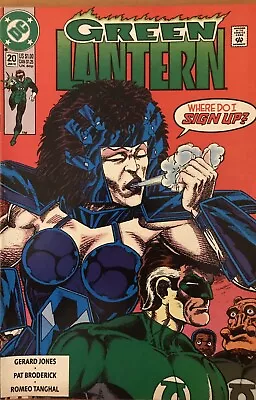 Buy Green Lantern #20 VF Jan 1992 DC Comics Where Do I Sign Up ? • 4.75£