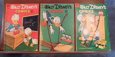 Buy Lot Of 3 Walt Disney's Comics And Stories  #139, 144 & 147 All  1952   70+ Age G • 23.99£