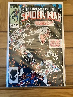 Buy PETER PARKER SPECTACULAR SPIDER-MAN  #90 First Appearance Of Black Suit In Spec • 30£