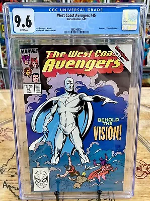 Buy WEST COAST AVENGERS #45 Vol #2 CGC 9.6 1st App. Of White Vision - Key Issue • 99.94£