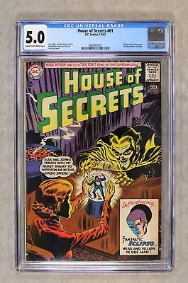 Buy House Of Secrets #61 CGC 5.0 1963 0962997007 1st App. Eclipso • 349.37£