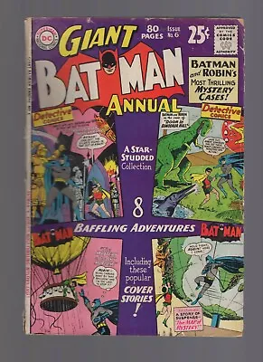 Buy Batman Annual #6 - 80 Page Giant - DC Comics 1963 - Low Grade • 9.46£