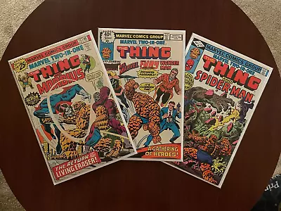 Buy (Lot Of 3 Comics) Marvel Two-In-One #15 #51 #90 (Marvel 1976-82) Spiderman Thing • 13.99£