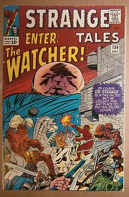 Buy Strange Tales #134  July 1965 1st Mention Of  Eternity  The Watcher  Kang   VG+ • 25£