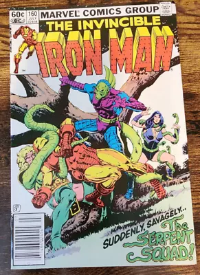 Buy IRON MAN #160 NEWSSTAND Marvel Comics 1982  (8.5) Very Fine+ • 6.32£