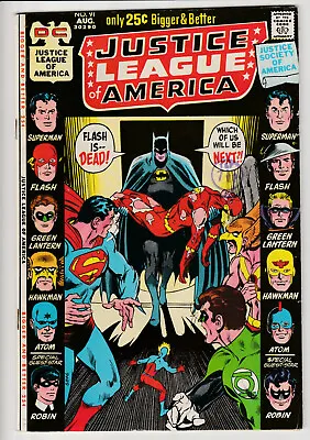 Buy Justice League Of America #91 - 1971 - Vintage DC 25¢ - Batman Superman Flash • 0.99£