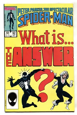 Buy Spectacular Spider-Man #92 1985-  MARVEL 1st Answer-COMIC BOOK • 25.28£