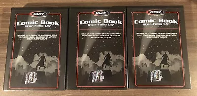 Buy 3 New Bcw 1.5  Stor-folio Comic Book Storage Boxes - Holds 15 Current Or Silver • 47.96£