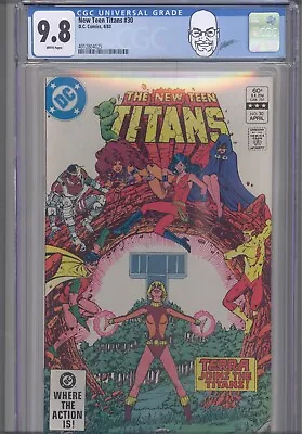 Buy New Teen Titans #30 CGC 9.8 1983 DC Comic Terra Joins George Perez Custom Label1 • 91.90£