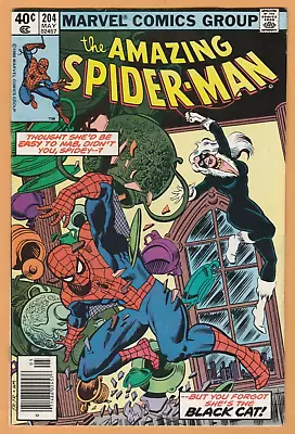 Buy Amazing Spider-Man #204 - Black Cat - Newsstand - VF • 7.87£