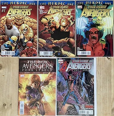 Buy New Avengers, Vol 2 Marvel 5 Comic Bundle, 2010-13 Vgc Bagged/boarded, 1st Issue • 11.99£